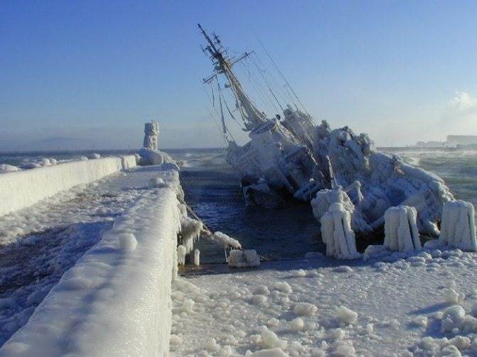 замерзшее море, лед