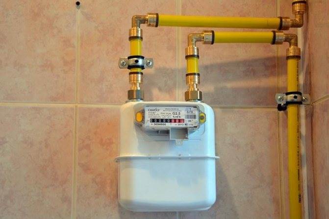 замена счётчика газа