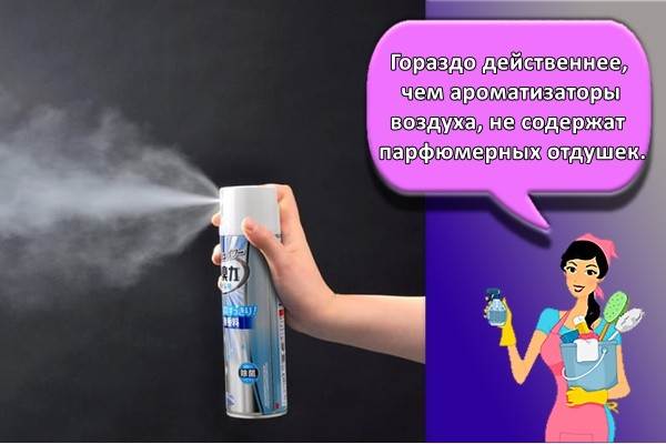 Гораздо действеннее, чем ароматизаторы воздуха, не содержат парфюмерных отдушек.
