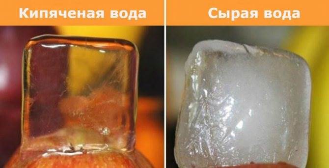 Заморозка кипяченой воды