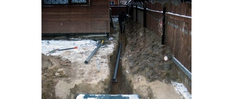 водопровода,даче,трубе,кабелей
