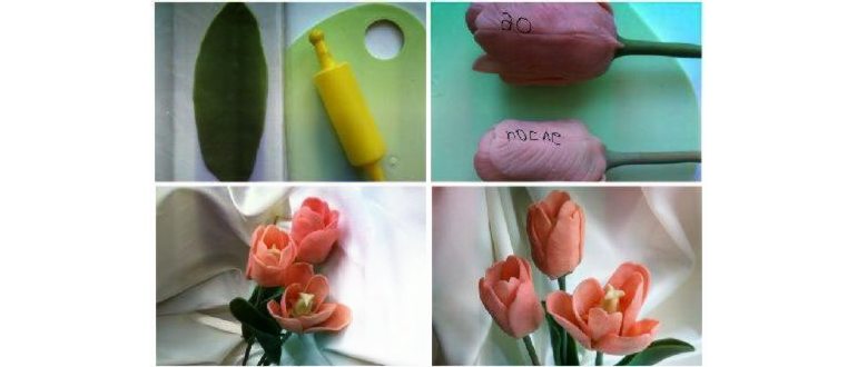 Цветы из холодного фарфора