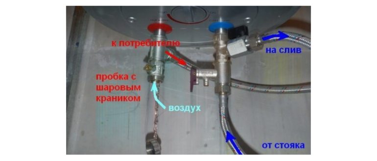 Как слить воду из бойлера