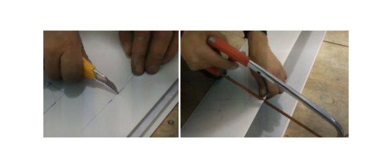 Выполняют раскрой панели