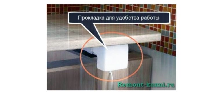 установка панели по месту