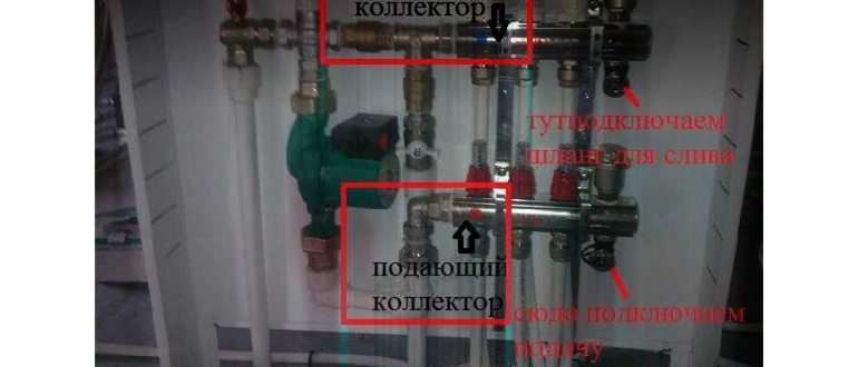 Заливать теплоноситель в систему