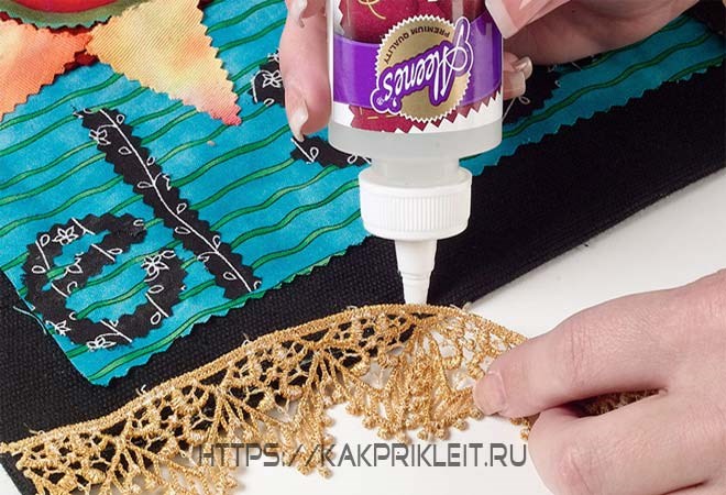Как приклеить ткань к ткани
