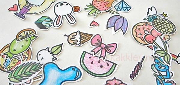 Наклейки с самодельным клеем в домашних условиях