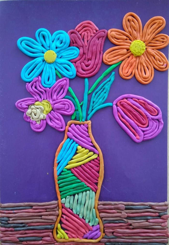 ежик из пластилина
