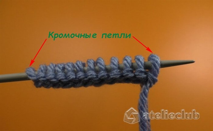 Какие Бывают Петли При Вязании Спицами • Лицевая с никидом